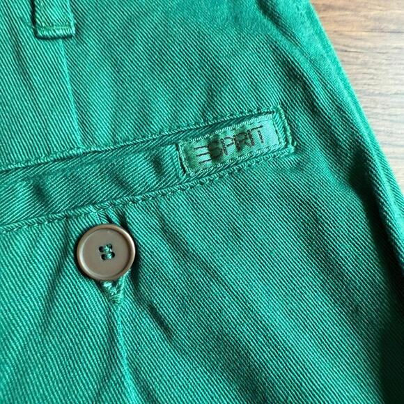 Esprit Sport Green Cotton Pencil Skirt Women’s Sz 7/8 Vintage - Picture 7 of 7